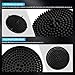 Lyxheth 5 Gallon Car Wash Bucket Grit Trap Insert, Wash Buckets for Car Detailing, 10.2 Inch Diameter Car Wash Filter for Removing Dirt & Grit, Cleaning Tools Car Bucket Gravel Guard Fit Cars (Black)