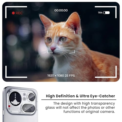 Image of FIRST MART Silver Camera Ring Guard Protector for Nothing Phone 4A Pro | Tempered Glass with Metal Alloy Rings, HD Clear, Scratch Resistant, Case-Friendly | Pack of 1