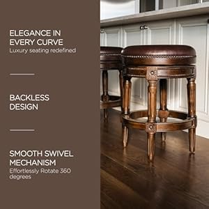 Mavenlanepullman26inchtallcounterheightupholsteredbacklessbarstoolindarkwalnutfinishwithvintagebrownveganleathercushionseat Urban Country Home Decor Maven lane pullman 26 inch tall counter height upholstered backless barstool in dark walnut finish with vintage brown vegan leather cushion seat urban country home decor