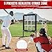 Upgrade 9 Hole Baseball Pitching Net with Strike Zone, Professional 9 Pocket Softball Pitching net, Throwing Target Portable Heavy Duty Practice Net, Adjustable, Great for All Skill Levels
