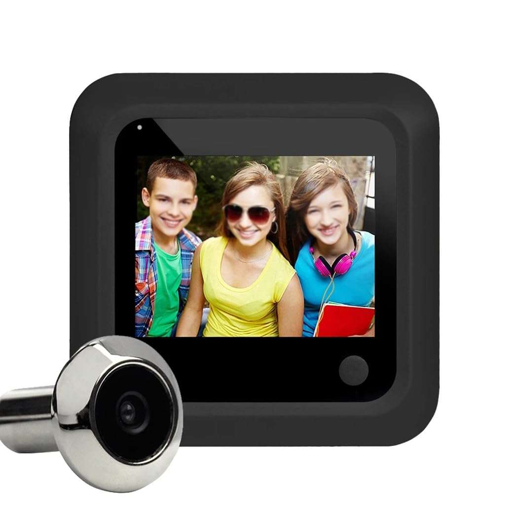 MOBYGKFY 2.4 Inch Video Doorbell Peehole Viewer Eye Smart Home Outdoor Camera Monitor Visual