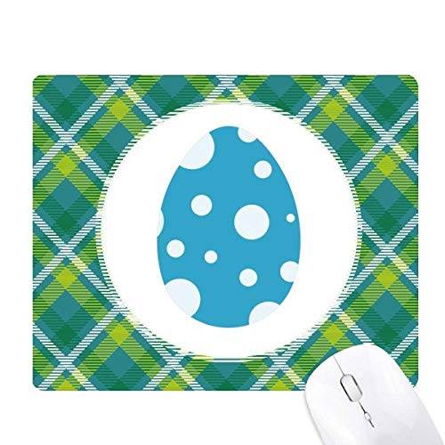 Tapis de souris d'œufs de Pâques festival réseaux verte grille pixel