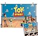 TJ 5X3FT Blue Sky White Clouds Toy Story Theme Photography Background Children Baby Shower Birthday Party Photo Backdrops Cake Table Decoration Banner Kids Studio Booth Props Vinyl