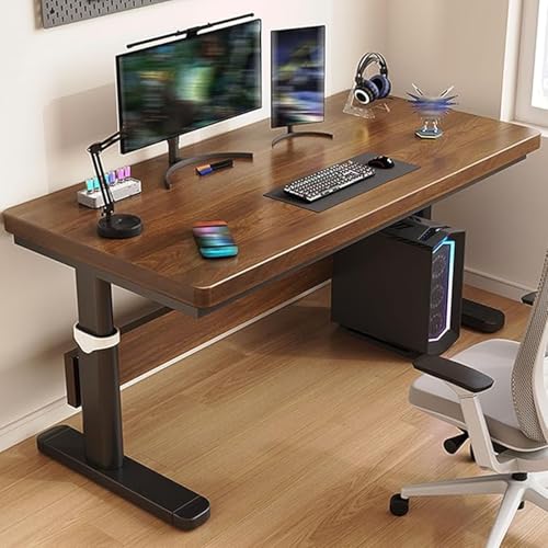 Escritorio para sentarse y pararse, escritorio para computadora, escritorio para juegos, escritorio para estudiantes, altura ajustable para oficina o dormitorio C,100CM