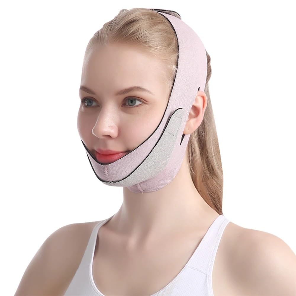 BooeDareno Elastic Face Lifting Belt Sleep Face V Shape Facial Slimming Bandage Shape Lift Reduce Double Chin Face Thin Band Face Strap
