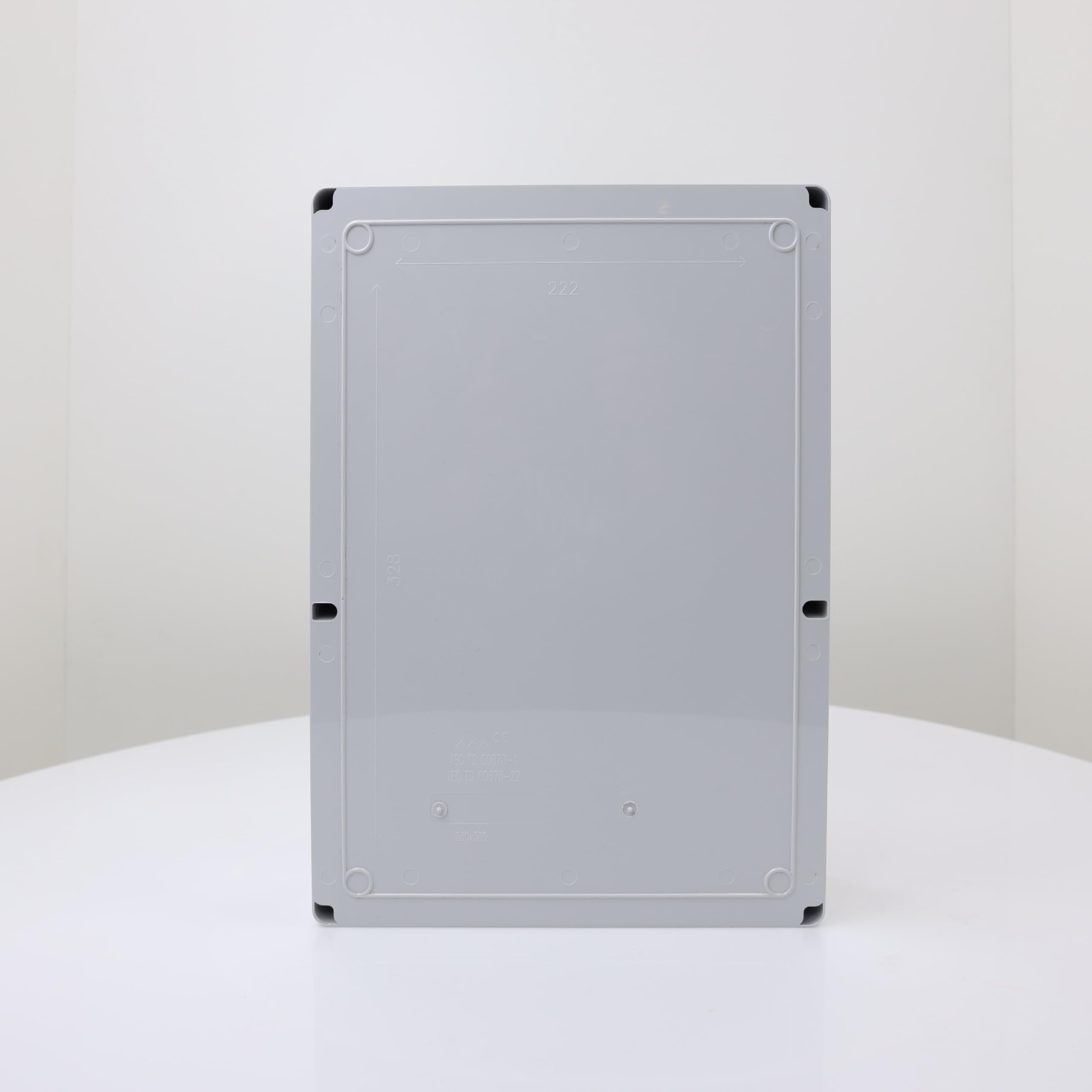 RSE Caja de conexiones – Cubierta transparente caja de instalación caja vacía 380 x 280 x 90 mm, 10 unidades