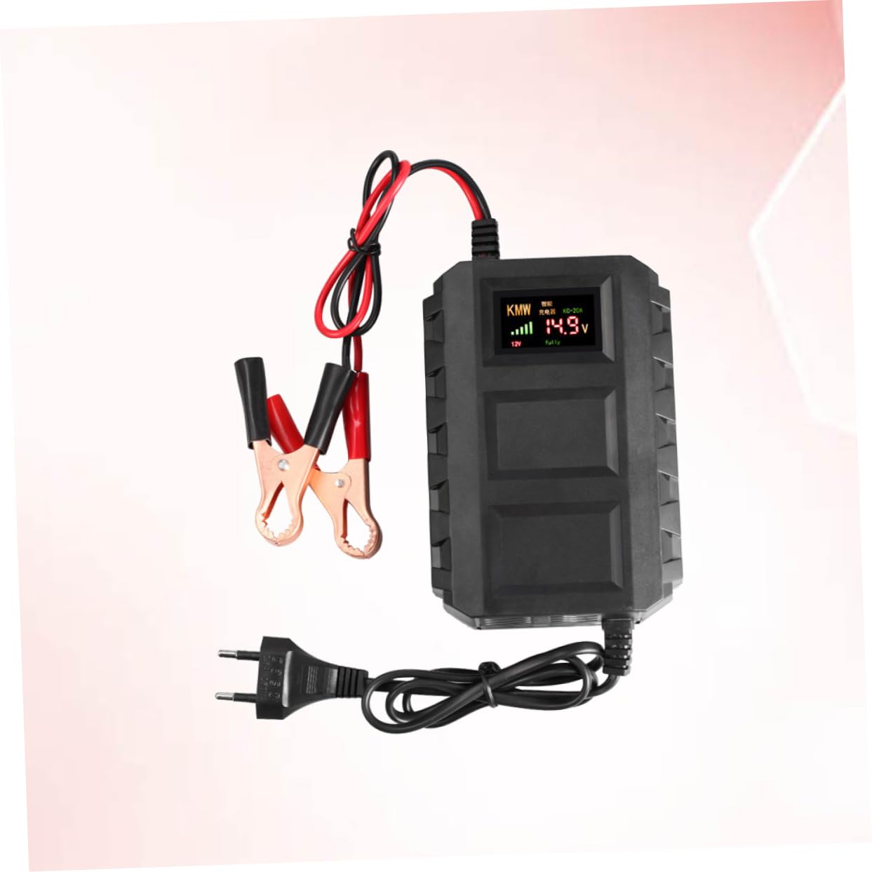 INOOMP Chargeur Batterie pour et Voiture Protection Court Circuit et Surcharge Compatible Batteries Acide Charge Stable et Sécurisée