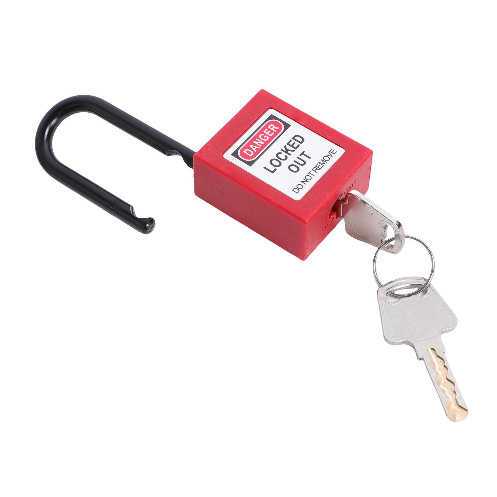Dilwe Kit de Etiquetado de Bloqueo, Juego de 10 Candados LOTO con Cerraduras de Disyuntor y Cerrojos de Seguridad, Equipo de Seguridad Industrial Compatible con OSHA para Paneles Eléctricos y