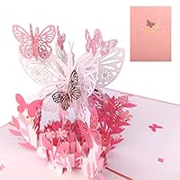 Amazon | 3D 蝶々ポップアップカード 立体 グリーティングカード 様々