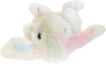 虹色　海外製品 ウサギ耳付きぬいぐるみ 本体 ジモモ zimomo海外限定虹色 labubuカラフルウサギ耳ぬいぐるみ