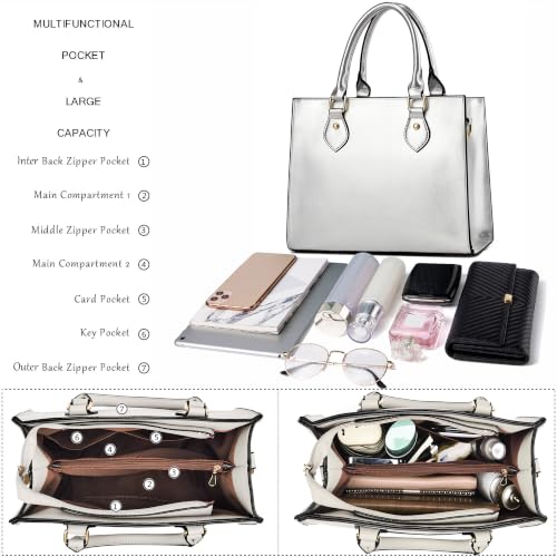 Image of CHICAROUSAL Crossbody Purses and Handbags for Women PU Leather Tote Top Handle Satchel Shoulder Bags