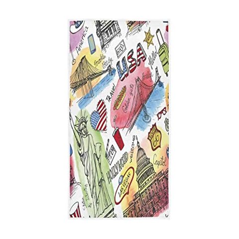 Serviette HMZXZ Coton Aquarelle Cover
