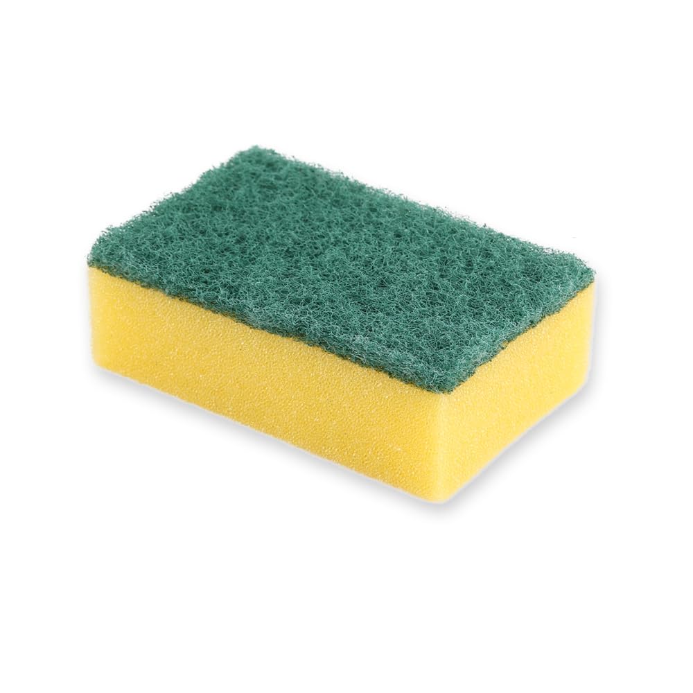 500 Stück Hygoclean Topfreiniger | Schaumstoff/Hartvlies, gelb, L: 9cm, B: 6cm, H: 3cm, Putzschwamm, Waschschwamm, Topfreiniger