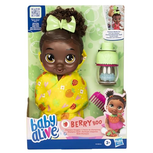 Muñeca Baby Alive Shampoo Snuggle Berry Boo 28 cm miniatura 2