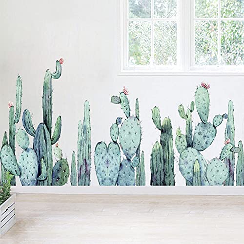 Vinilo decorativo cactus plantas verdes adhesivo miniatura 7