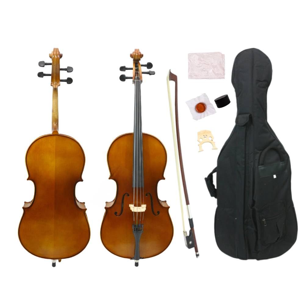 Amazon.com: WUQIMUSC 1/8 Cello for Beginners, Handmade Cello Solid