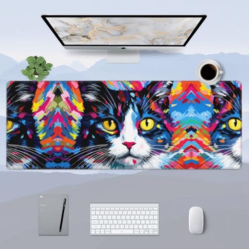 Tapis de souris grand format chat pour éviter les rayures - 3