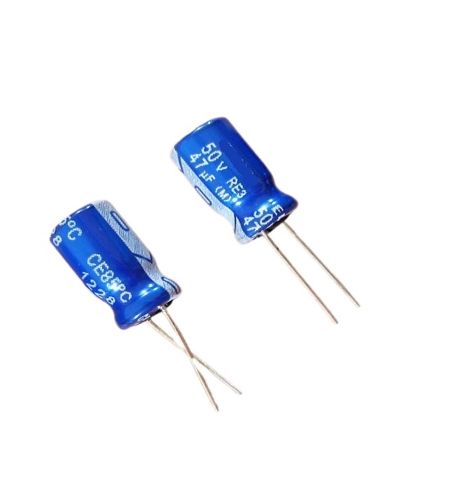 BALYDLUL 30PCS/50PCS RE3 series 47uF/50V electrolytic capacitors(50PCS)