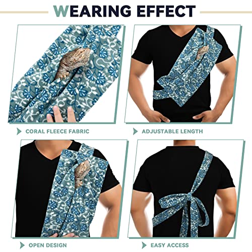 2 Pieces Bearded Dragon Carrier and Adjustable Bearded Dragon Lizard Leash Harness Bearded Dragons Lizards Safety… - Image 4