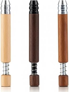 【3-Pack】Reusable Wooden Tobacco Pipe Set, Portable for Gift, Unique Design for Easy Cleaning, Premium Kit(about 3inches)