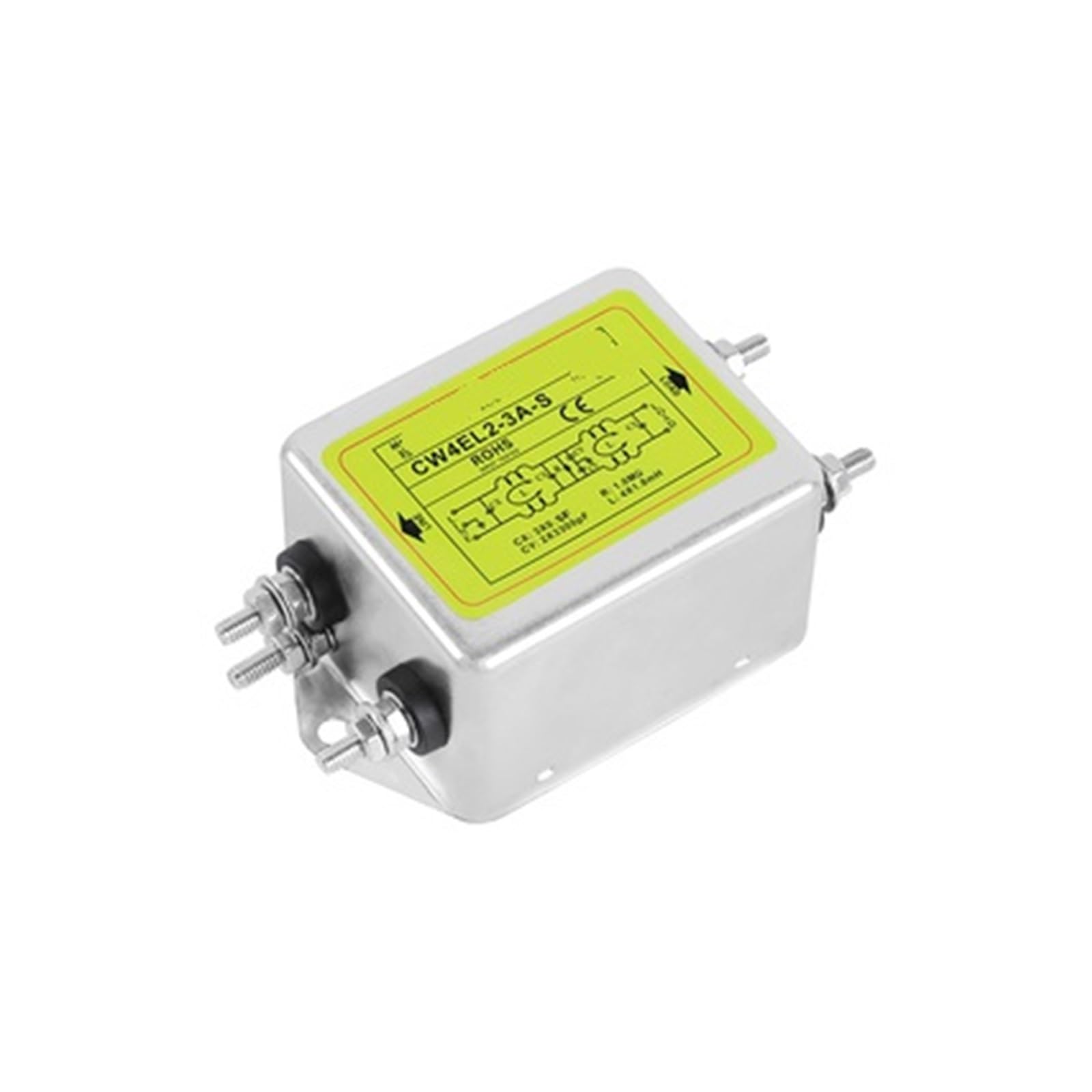 YTMJPQQJI AC 220V Power Filter Anti-Interference Purification Audio CW4EL2-S 3A 6A10A20A30A(CW4EL2-10A-S)