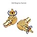 Cable Matters 2-Pack Right Angle RCA Adapter, 90 Degree RCA Adapter