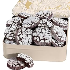 Cookie Gift Basket, Gourmet Crinkle Cookies, Candy Gift Box, Gifts for Food Delivery Ideas for Women Men Grandma Gift Tin