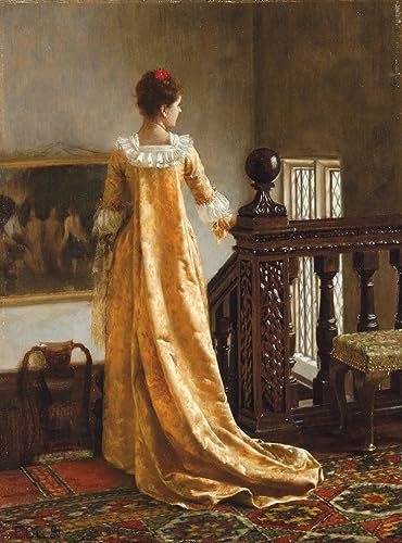 Toile Le train d'or Leighton 58x90 cm pour mur vide terne