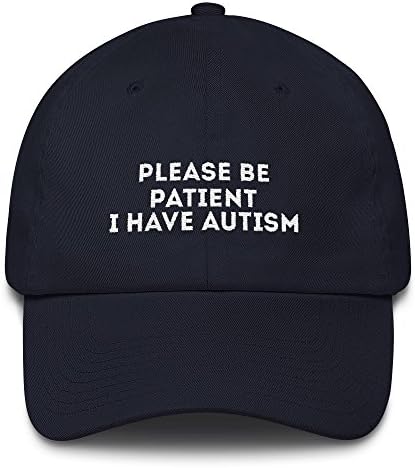 print7trend please be patient i have autism cap Cotton Cap - Made in The USA