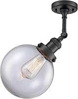 Vista 5 de Innovations INNO203-BK-G202-8-LED Lámpara de pared LED de restauración, color negro