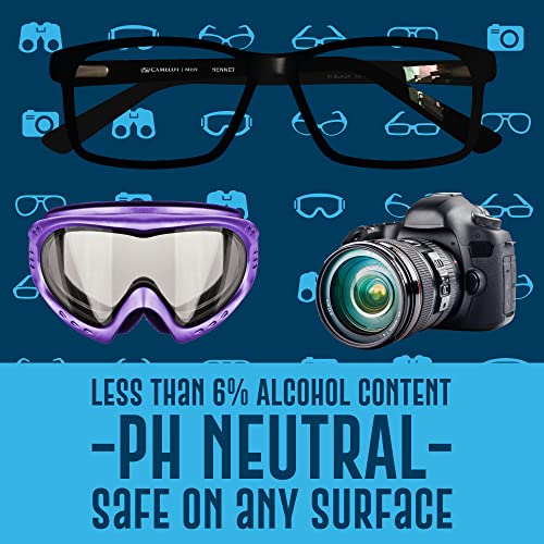 Ultra Clarity Eyeglass Lens Cleaning Travel Kit, 1 Oz Spray, 1 Microfiber Cloth, & 1 Travel Pouch, Glasses, Phone & Electronic Screens, Ideal Even On Coated Surfaces, Safe Professional Grade Formula #TOP4