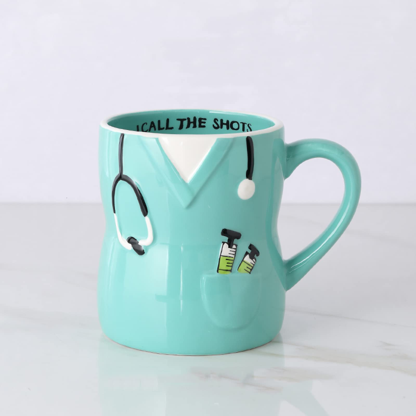 Tazza da caffè in ceramica Grazie Tazza da tè del dottore Tazza da caffè in ceramica artigianale Tazza regalo per ufficio e casa