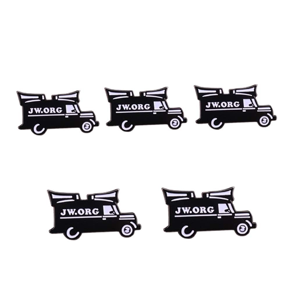 Ficsowy Jw.org Pin Set of 5 Jw.org Presents for Jehovah's Witnesses Religious Symbol Car Badges