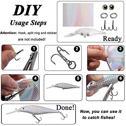 Kit de fabrication d'appâts de pêche crankbaits minnow hard bait kit - 6