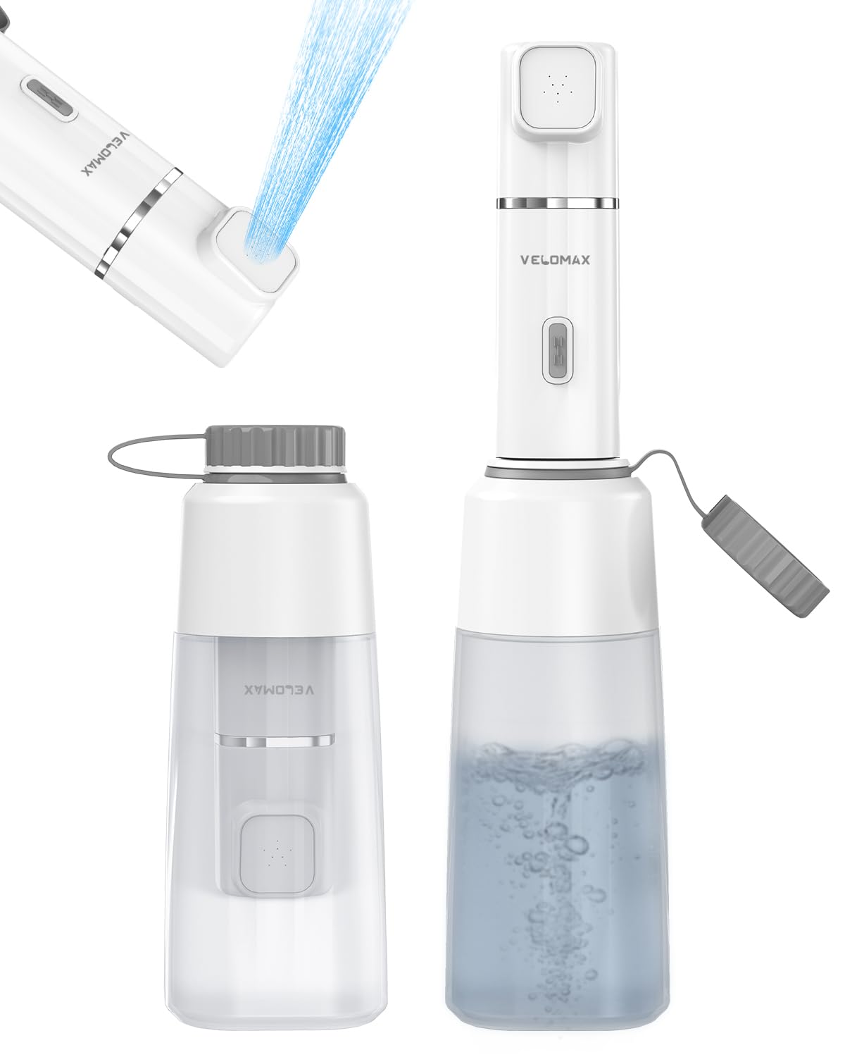 Portable Bidet with 450ML Detachable Bottle, Rechargeable Jet Spray for Travel & Toilet 2 Pressure Modes IPX7 Waterproof Electric Sprayer with 800mAh Battery for Men, Women, Baby & Postpartum(White)-image-22