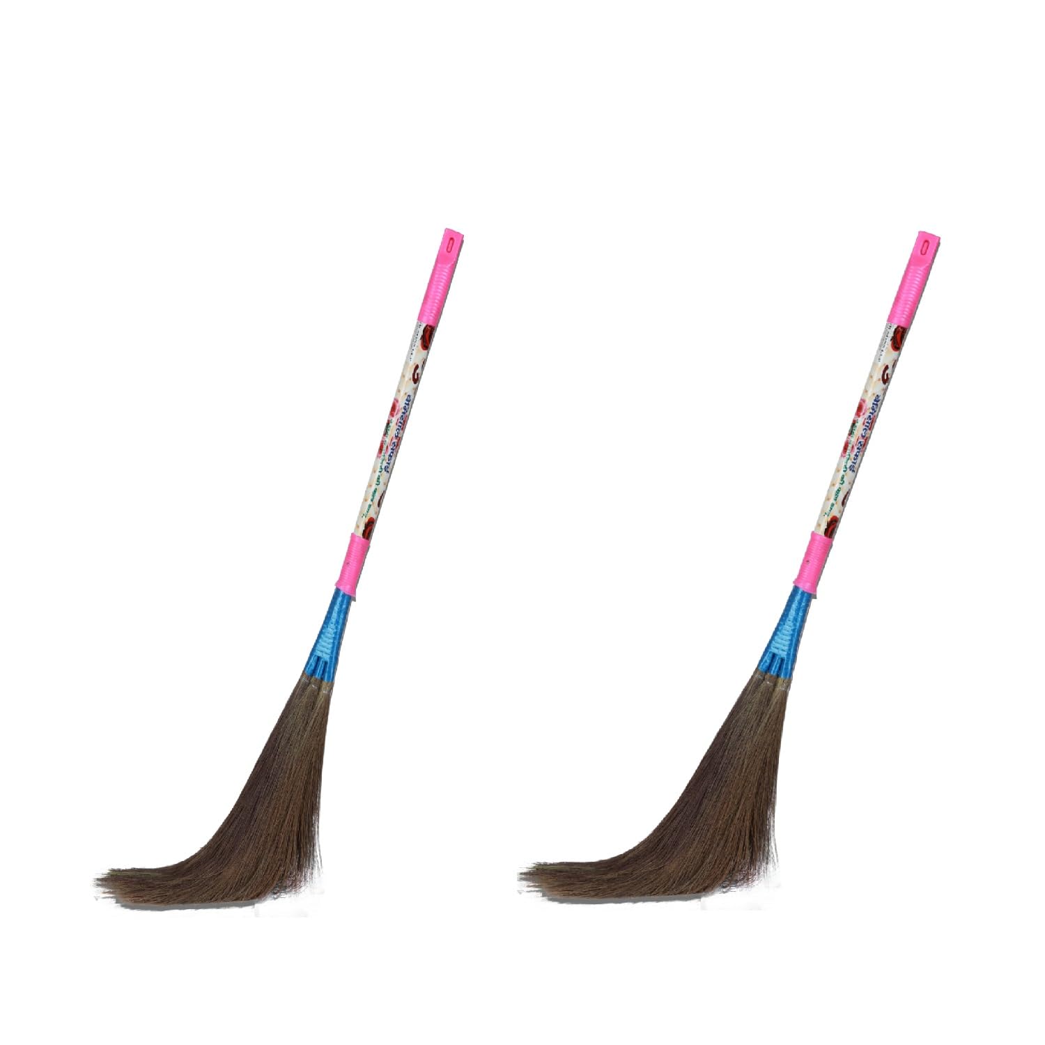 HARI RAM GULAB RAI Clean Sweep 3D Gulab Floor Broom | Natural NO DUST Broom | 3X More Grass | Long Stick Plastic Handle Phool Jhadu | 3 Times More Wide Reach | for Home, Pantry & Office - Pack of 2 (B0D4ZDRXJ7) Amazon Price History, Amazon Price Tracker