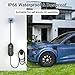 12/16A Level 1&2 EV Charger, Portable J1772 Electric Car Charger, ETL Certified, Electric Vehicle Charging Station with 25FT Cord,120V/240V NEMA 6-20P Plug & 120V 5-15P Adapter for All J1772 EV Cars