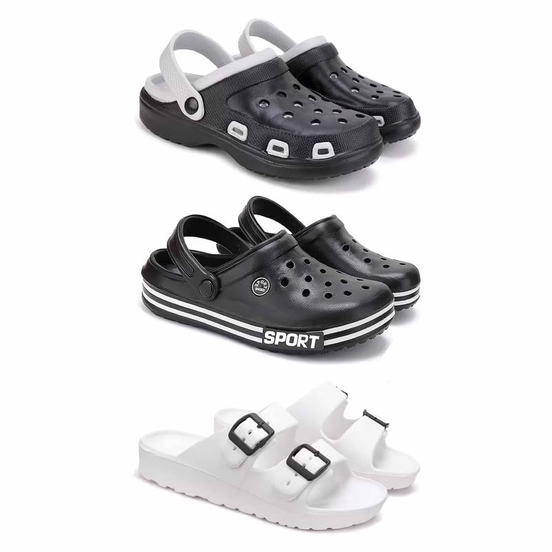 WINGSCRAFT Lightweight Classic Clogs || Sandals with Slider for Men-Combo(3)-3018-3014-3113-picture-14