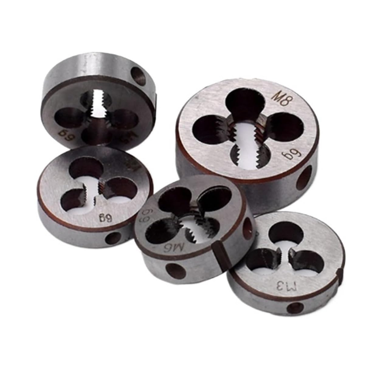 Ywjupxphg One Color Hss-6542 Metric Round Threading Die - M1 To M12 Sizes For Metal Threading,1Pcs(M10x1.5)