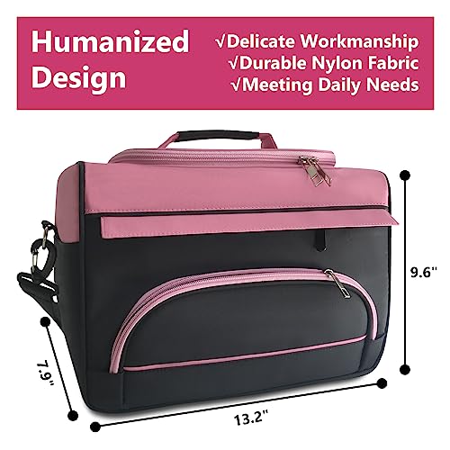 Doksmeria Barber Bags for Clippers and Supplies, Portable Cosmetology Hairstylist Traveling Bag with Shoulder Strap, Durable Hairdressing Tool Carrying Storage Bag with Zipper