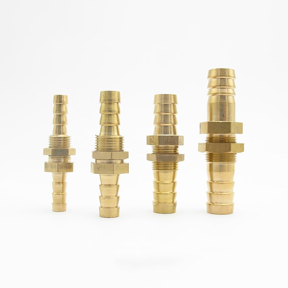 Raccord cannelé en laiton pour tuyau de 4 mm, 6 mm, 8 mm, 10 mm, 12 mm, 14 mm, 16 mm, 19 mm et 25 mm, adaptateur, 16