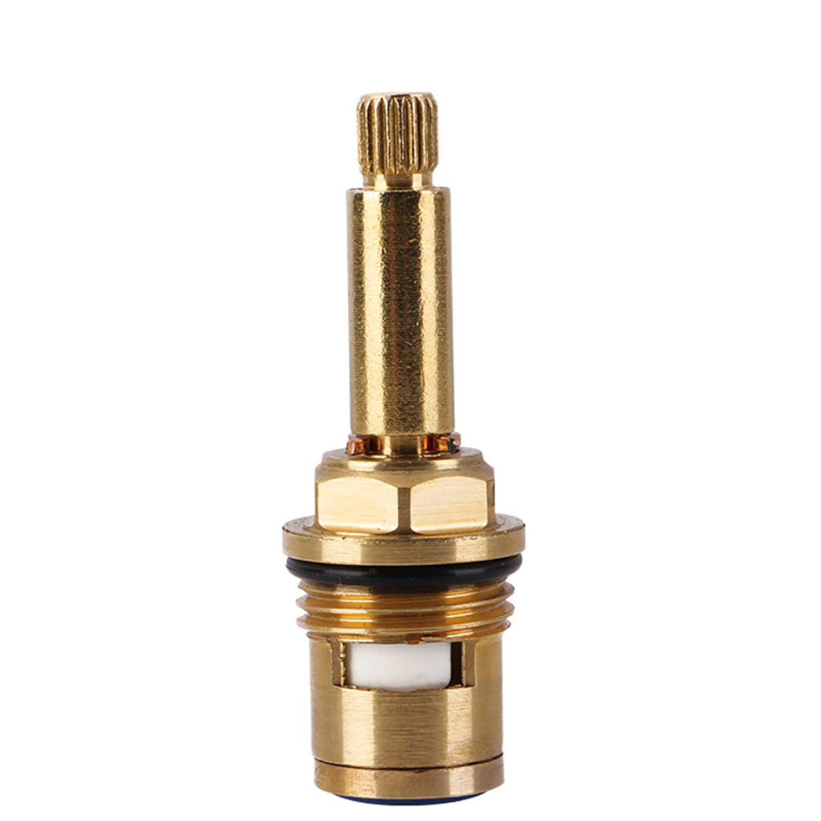 Klerdh One Color Valve Cartridge, Cartridge Replacement Brass Faucet Valve Quarter Turn 1/2" For Bathroom Kitchen Tap