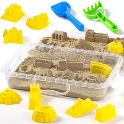 PreTrans Construction Sensory Bin Kinetic Sensory Sand Molds Kit