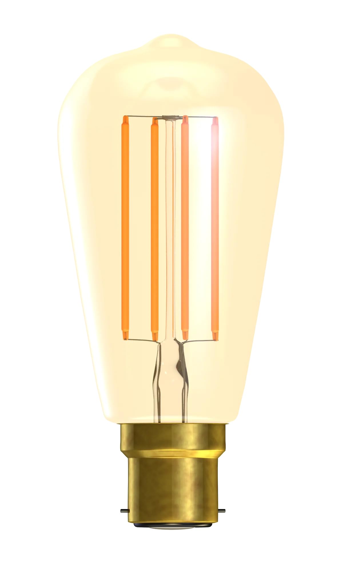 Bell LED Vintage Pear Filament 4W B22 ST64 Gold 2000K Lightbulb
