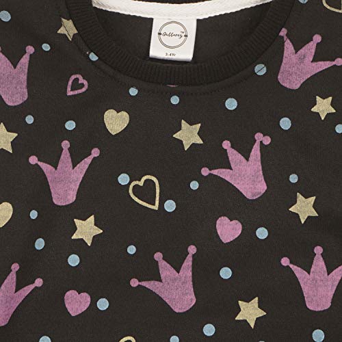 Image of Gubbarey Girl's Fleece Sweatshirt (SS1045 Black 7 8 Years)