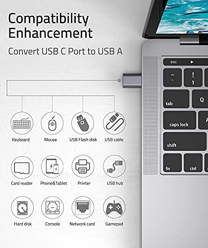 Image of rts high Speed USB 3.0 to Type C OTG Adaptor 10Gbps, 2 Pack Compatible with Laptop Smartphone Tablet USB Pen Drive Flash Drive Chargers MacBook Air Pro iPad iPhone 17 /16 Pro Max Galaxy S26 S25 S24