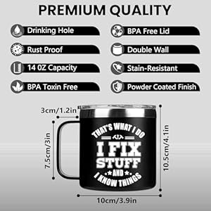 Giftsfordadfromdaughterforfathersdaygiftbestdadbirthdaygiftsfromsonchristmasgiftforgrandpaunclemenstainlesssteelfunnymug14oz Urban Country Home Decor Gifts for dad from daughter for fathers day gift best dad birthday gifts from son christmas gift for grandpa uncle men stainless steel funny mug 14oz urban country home decor