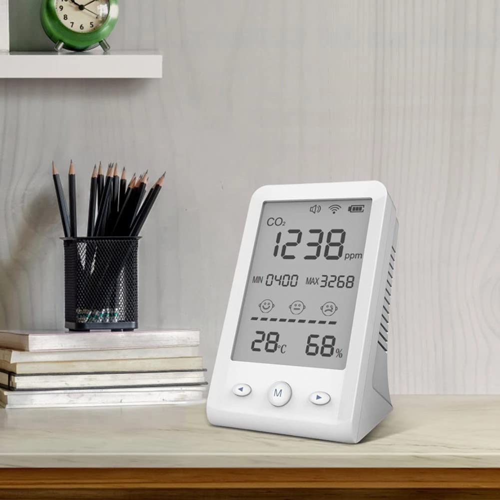 Termómetro medidor de CO2 probador de Sensor de Temperatura y Humedad Digital Monitor de Calidad del Aire Detector de dióxido de Carbono hogar Oficina Interior
