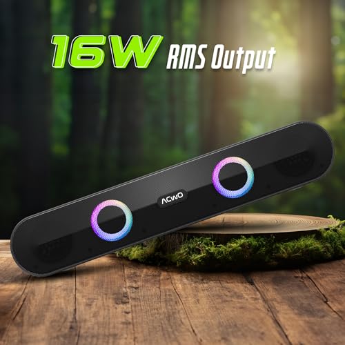 Image of ACwO CARNIwAL 313 | 16W RMS Output | Dual Powerful Speakers | 10Hrs Music Playtime | TWS Function for Multi-Unit Pairing | Dynamic RGB Lights (Black)