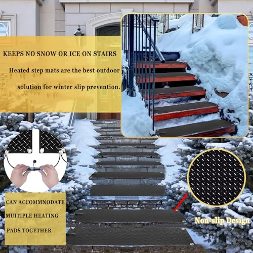 Tapis de fonte de neige avec cordon d'alimentation haute performance 5Pcs